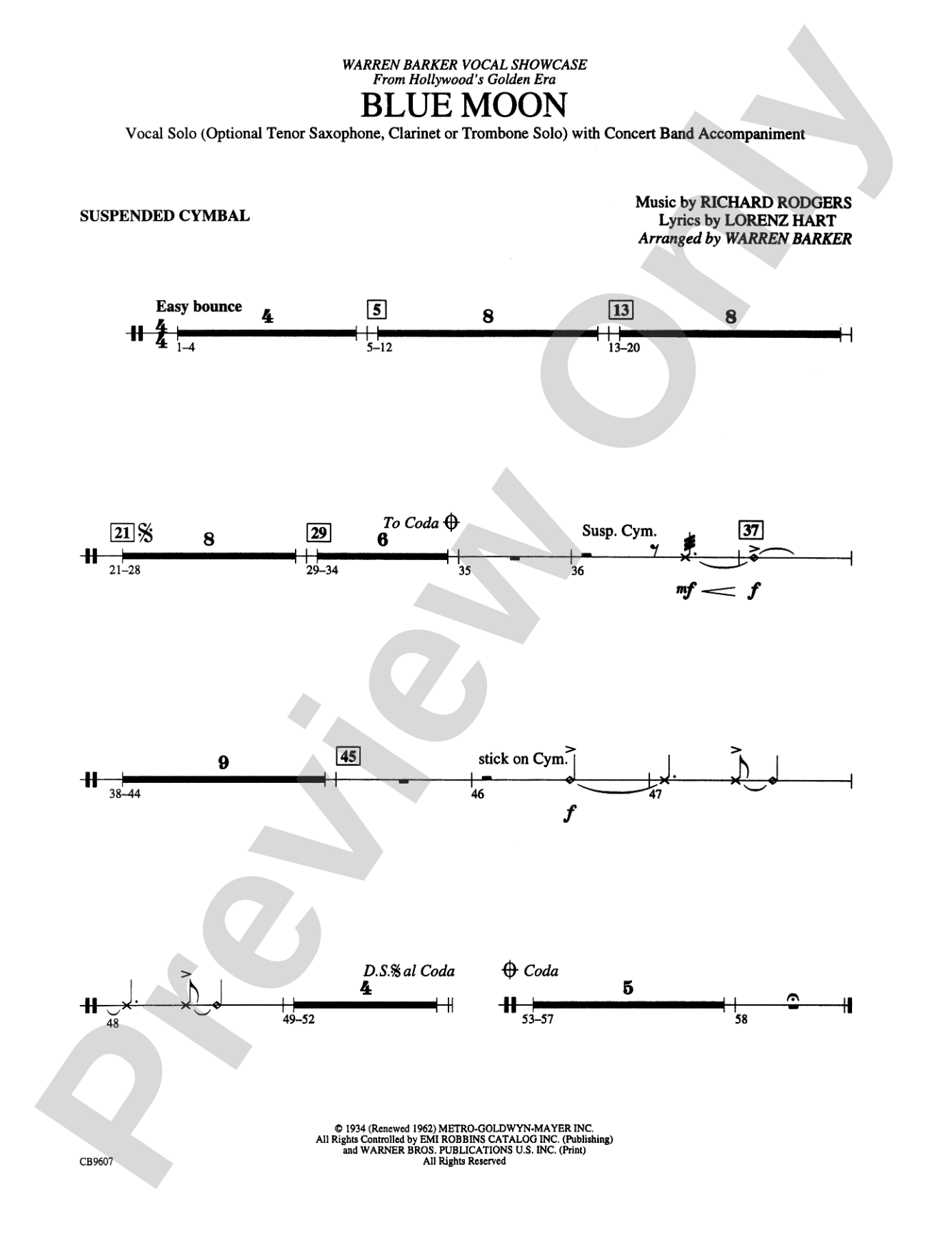 Blue Moon: 2nd Percussion