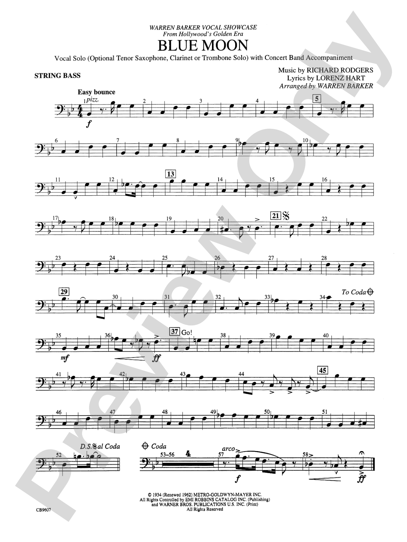 Blue Moon: String Bass