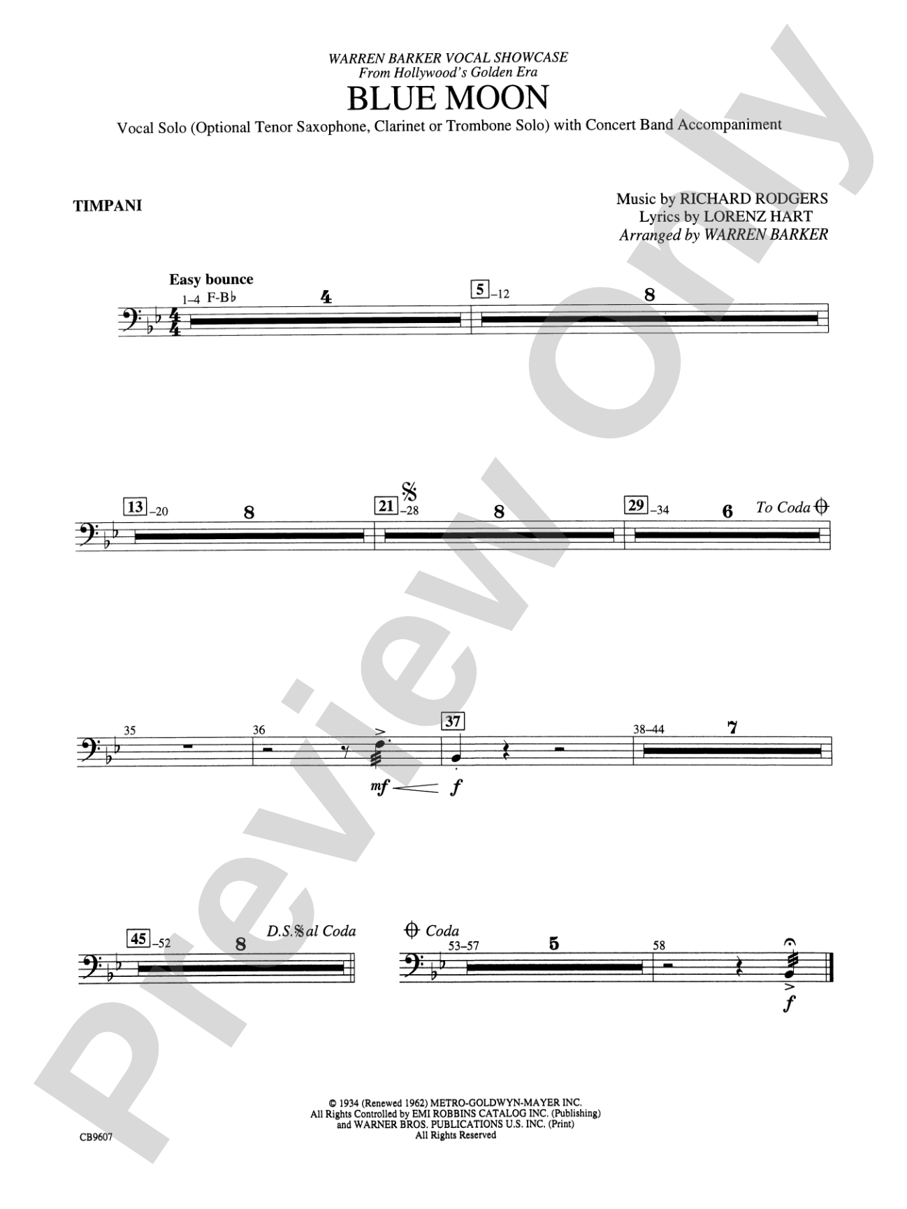 Blue Moon: Timpani