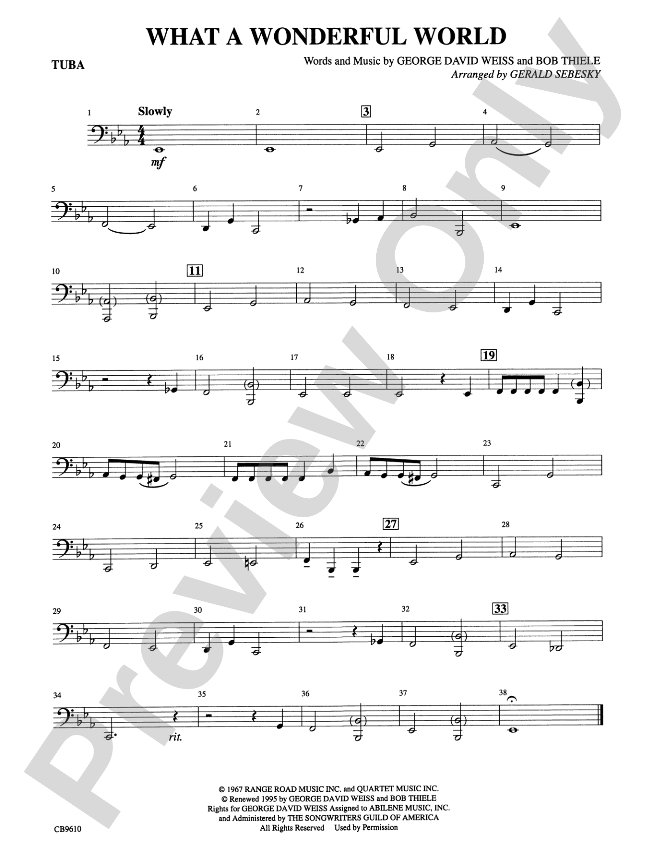What a Wonderful World: Tuba