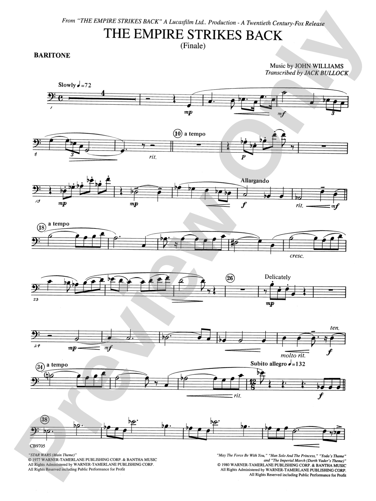 The Empire Strikes Back (Finale): Baritone B.C.