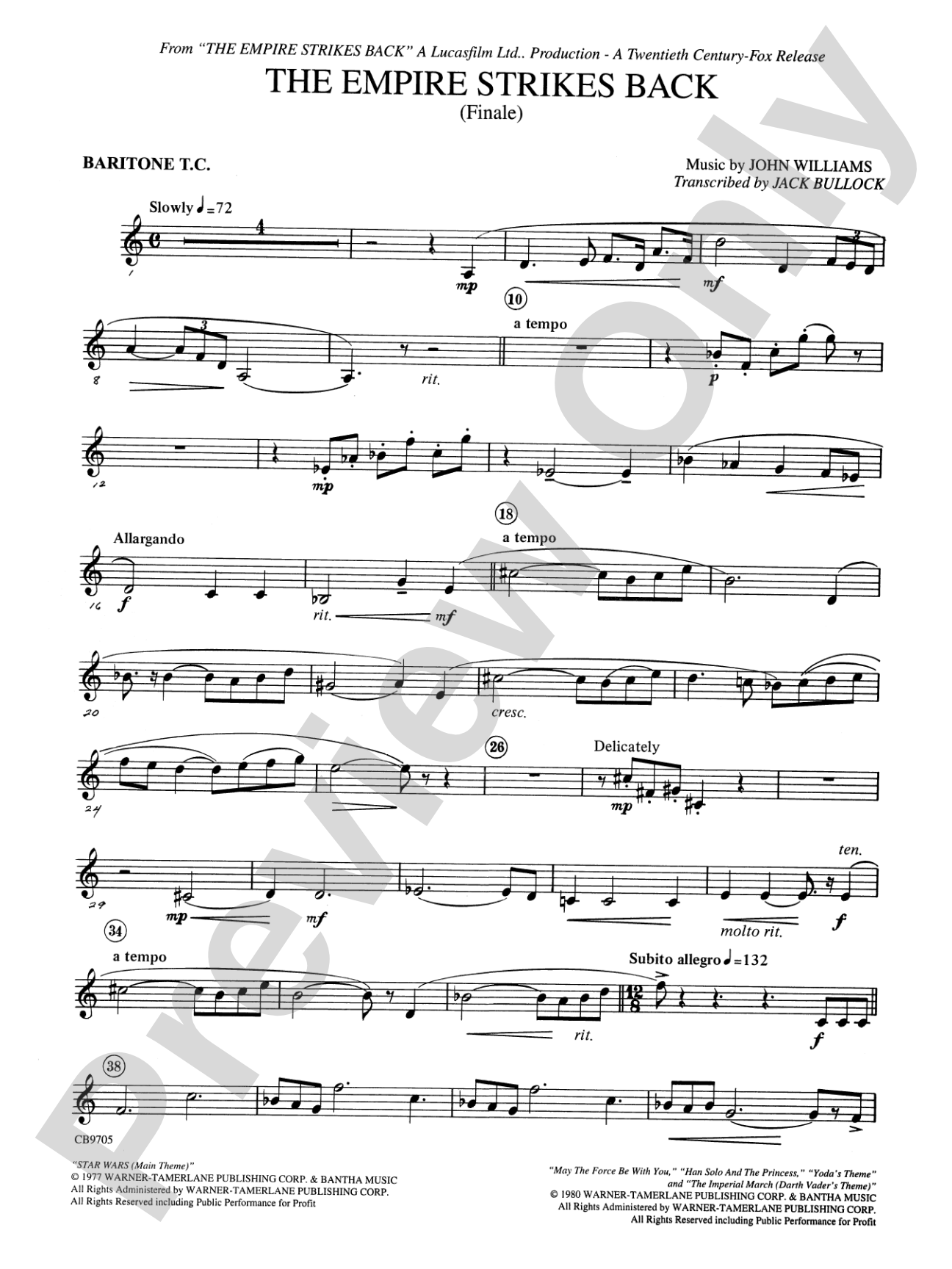 The Empire Strikes Back (Finale): Baritone T.C.