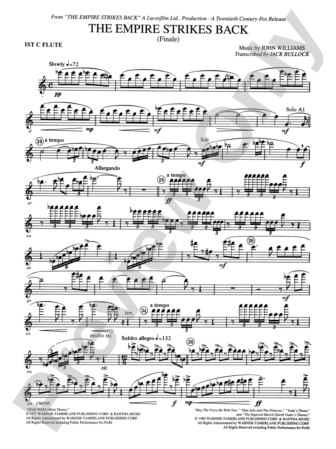 The Empire Strikes Back (Finale): Flute