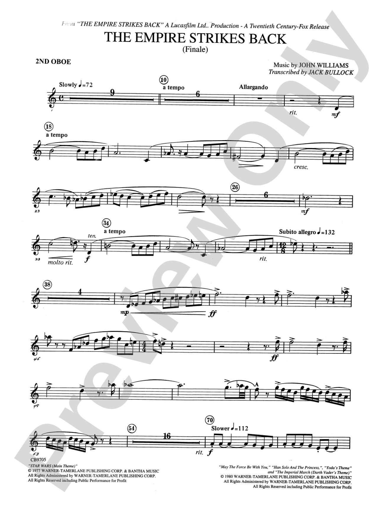The Empire Strikes Back (Finale): 2nd Oboe