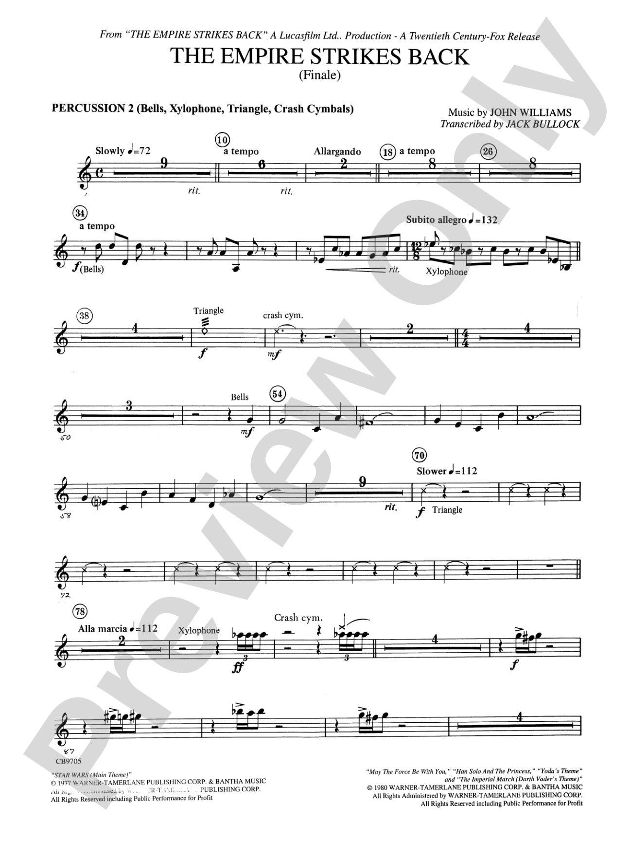The Empire Strikes Back (Finale): 2nd Percussion