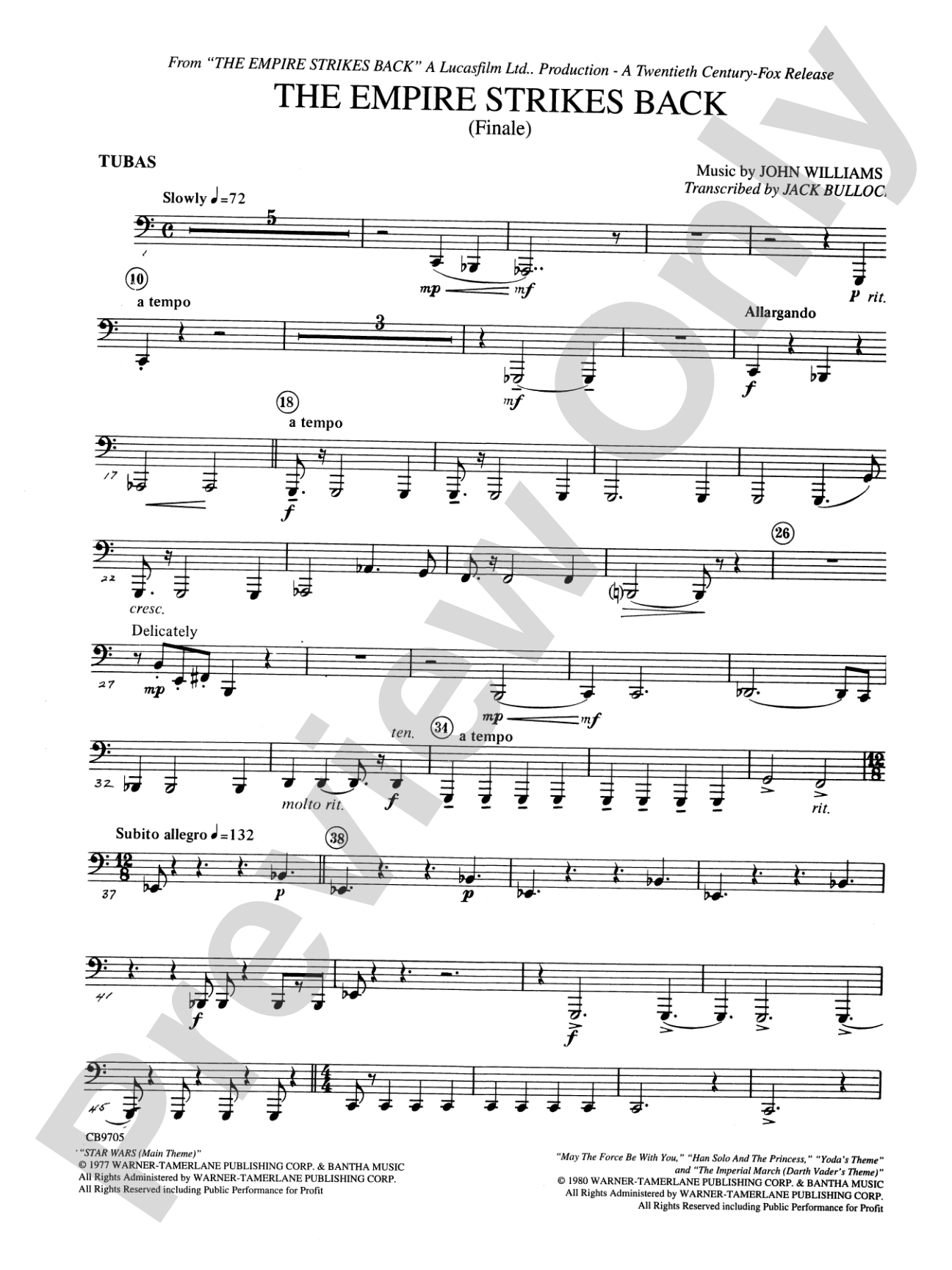The Empire Strikes Back (Finale): Tuba