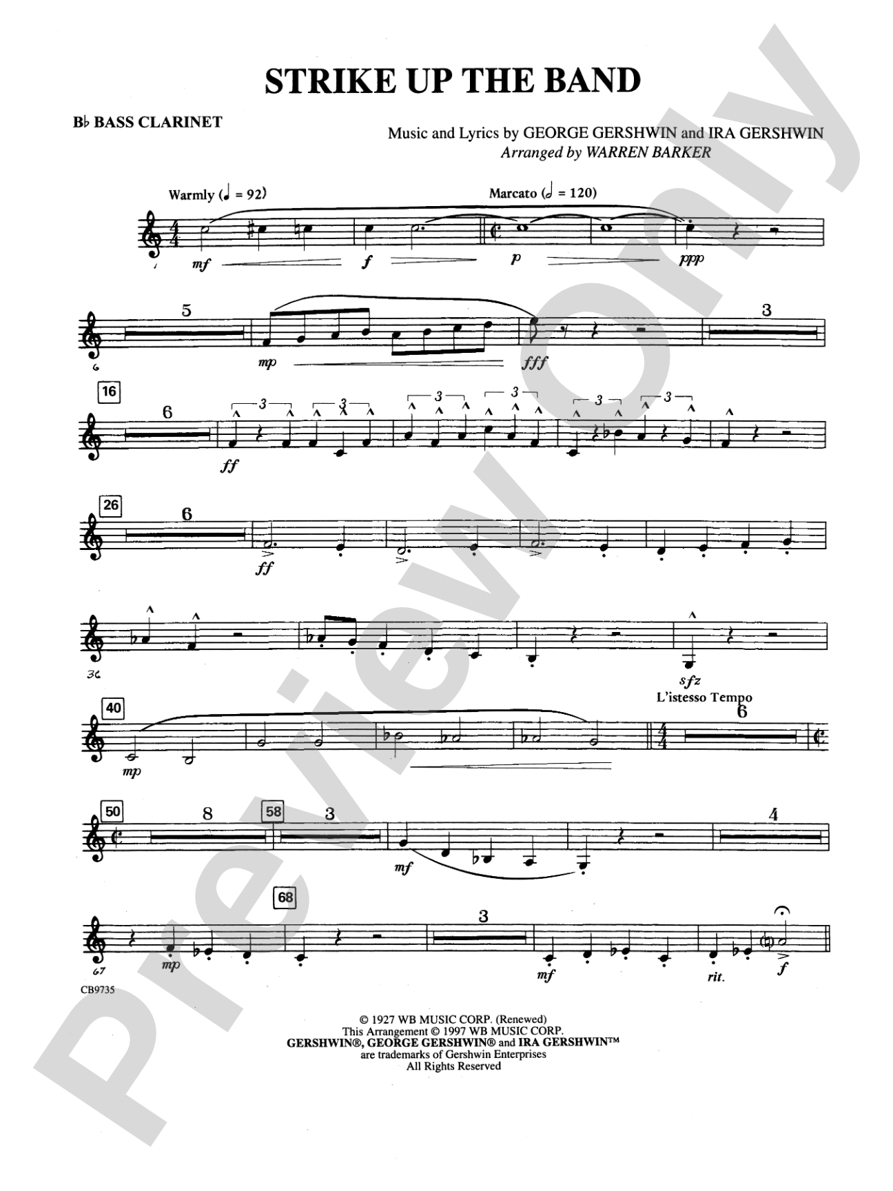 Strike Up the Band: B-flat Bass Clarinet