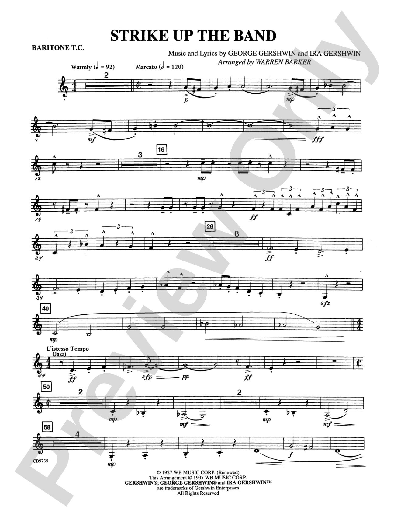 Strike Up the Band: Baritone T.C.