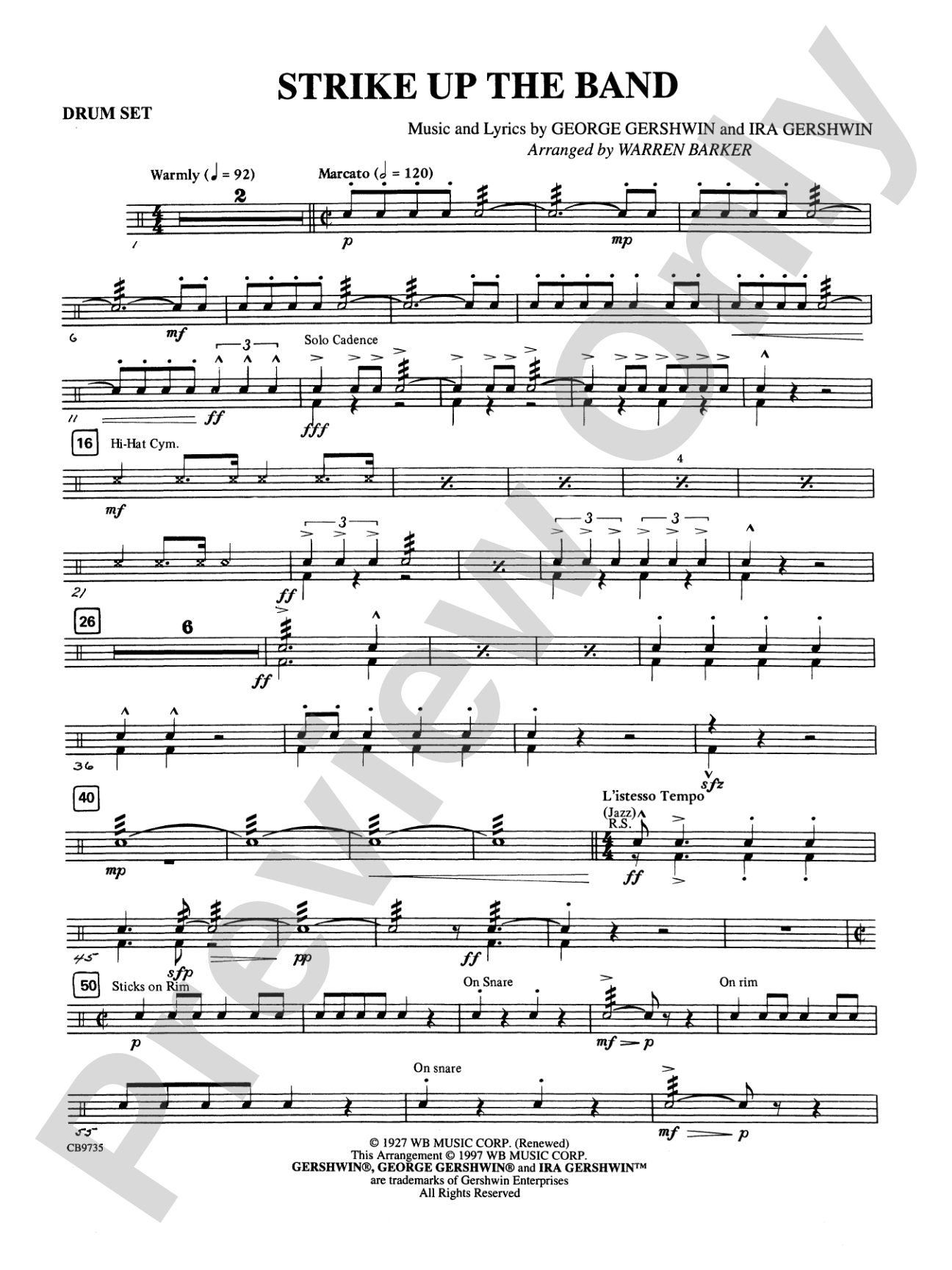 Strike Up the Band: Drums