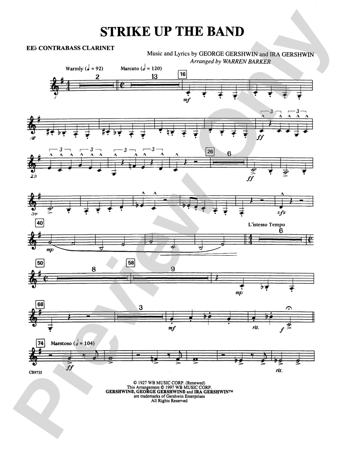 Strike Up the Band: E-flat Contrabass Clarinet