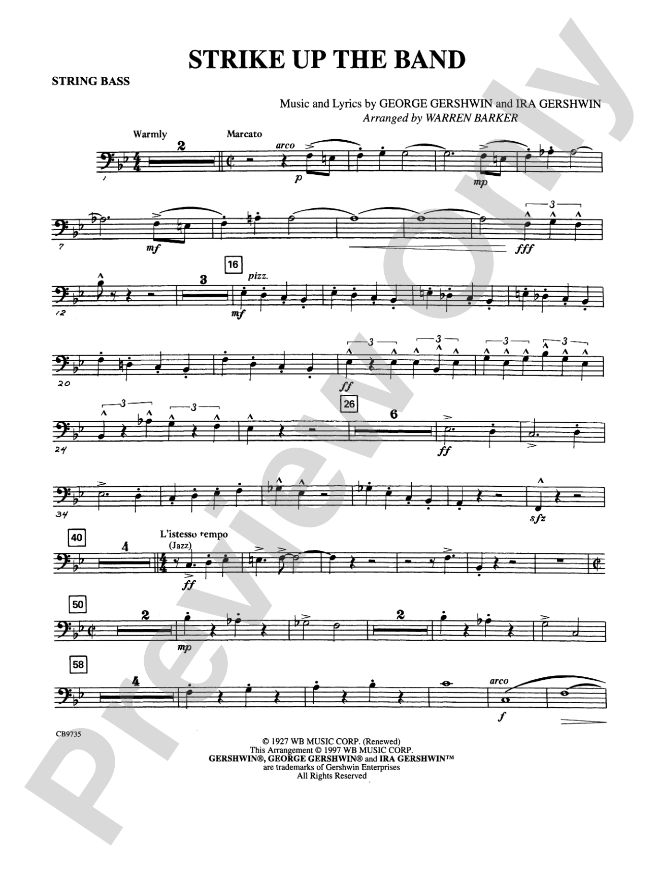Strike Up the Band: String Bass