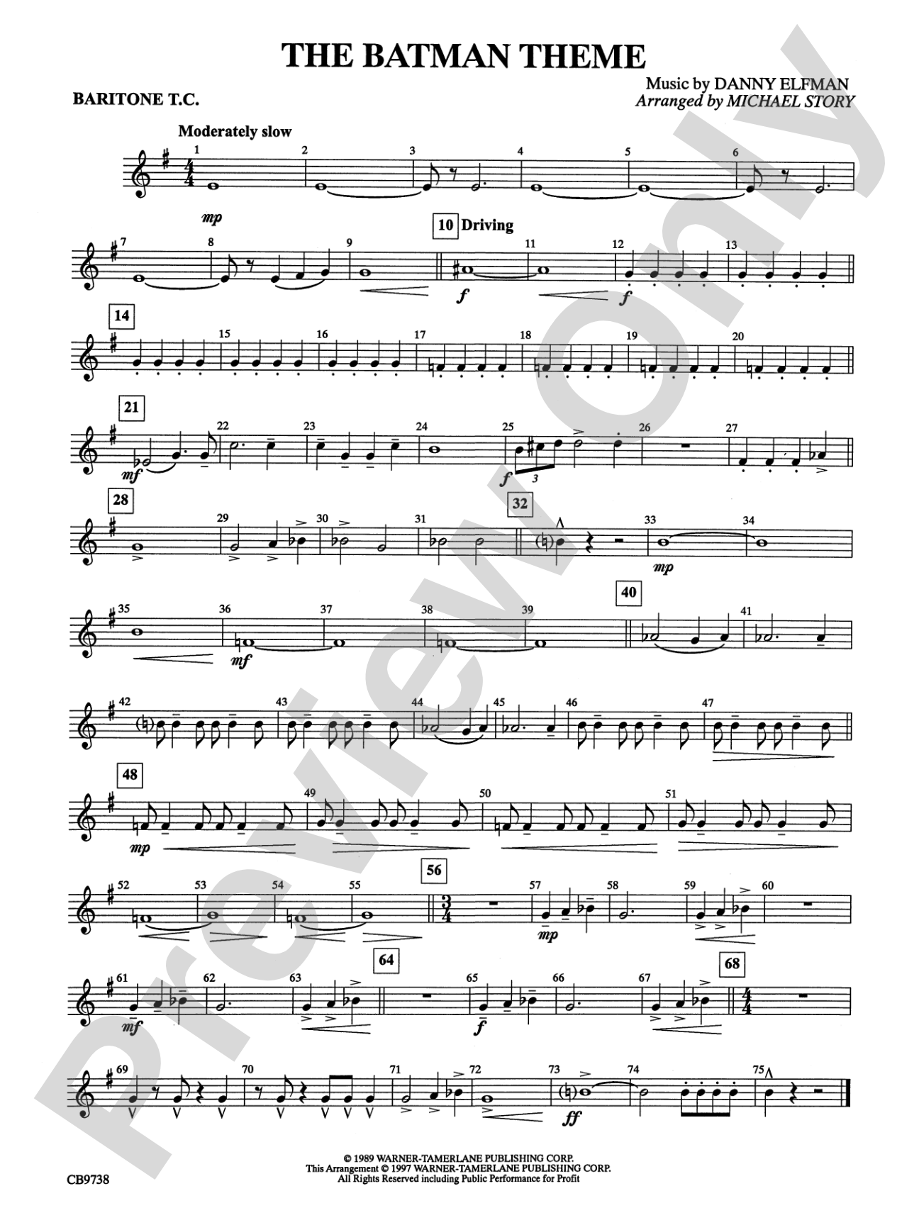 Batman Theme: Baritone T.C.
