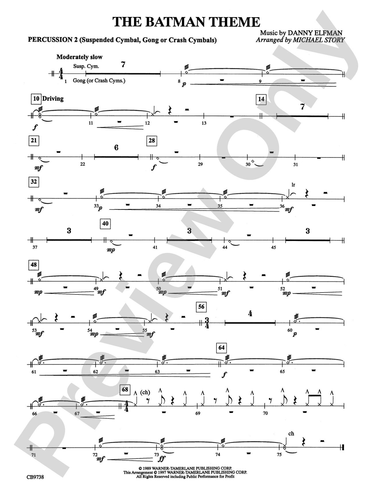 Batman Theme: 2nd Percussion