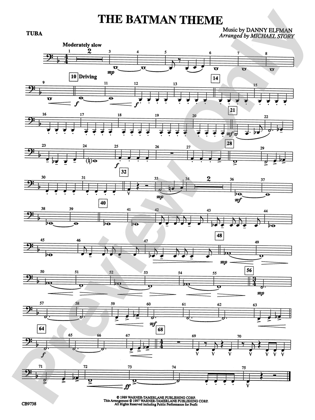 Batman Theme: Tuba