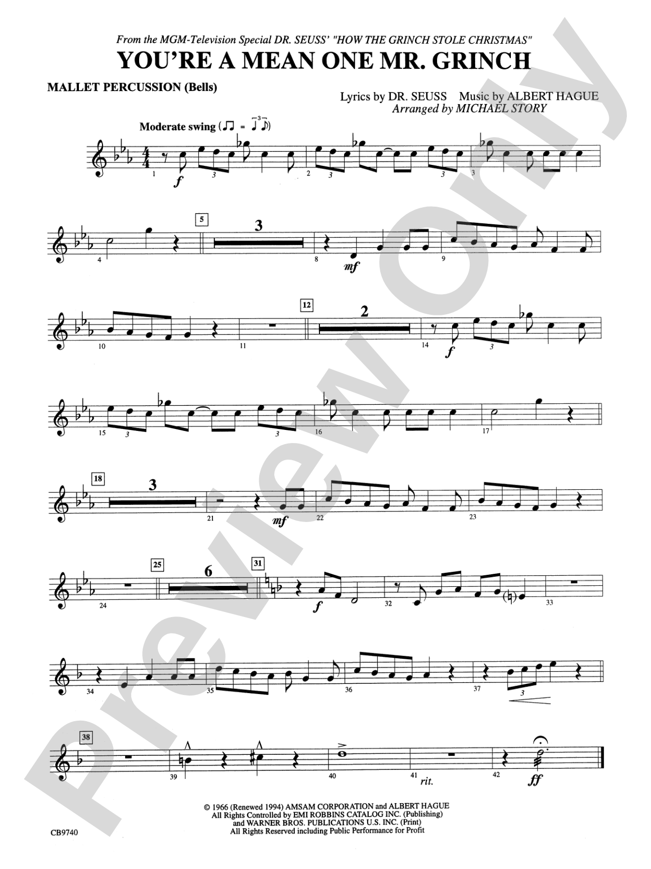 You're a Mean One, Mr. Grinch: Mallets