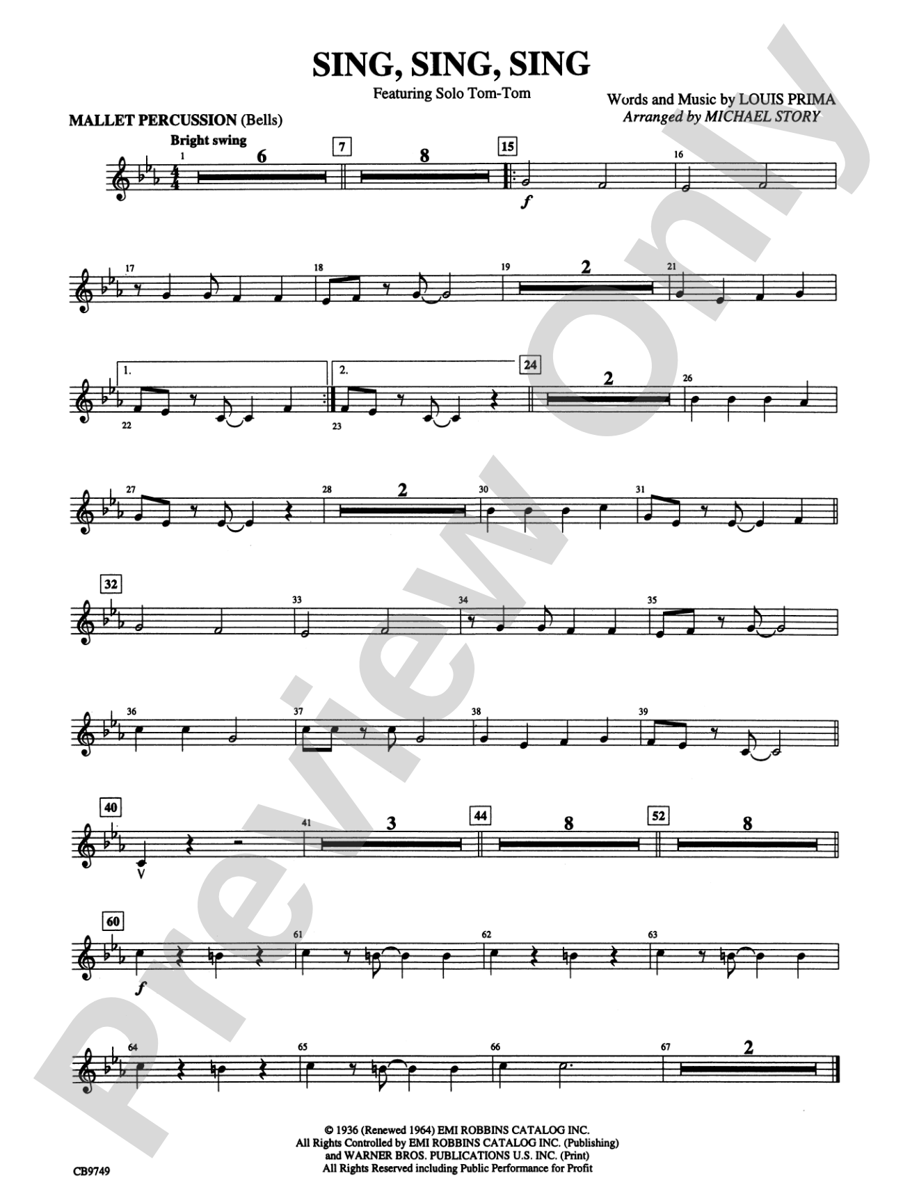 Sing, Sing, Sing (featuring Solo Tom-Tom): Mallets