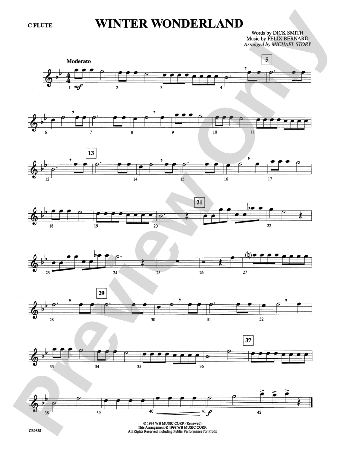 Winter Wonderland: Flute