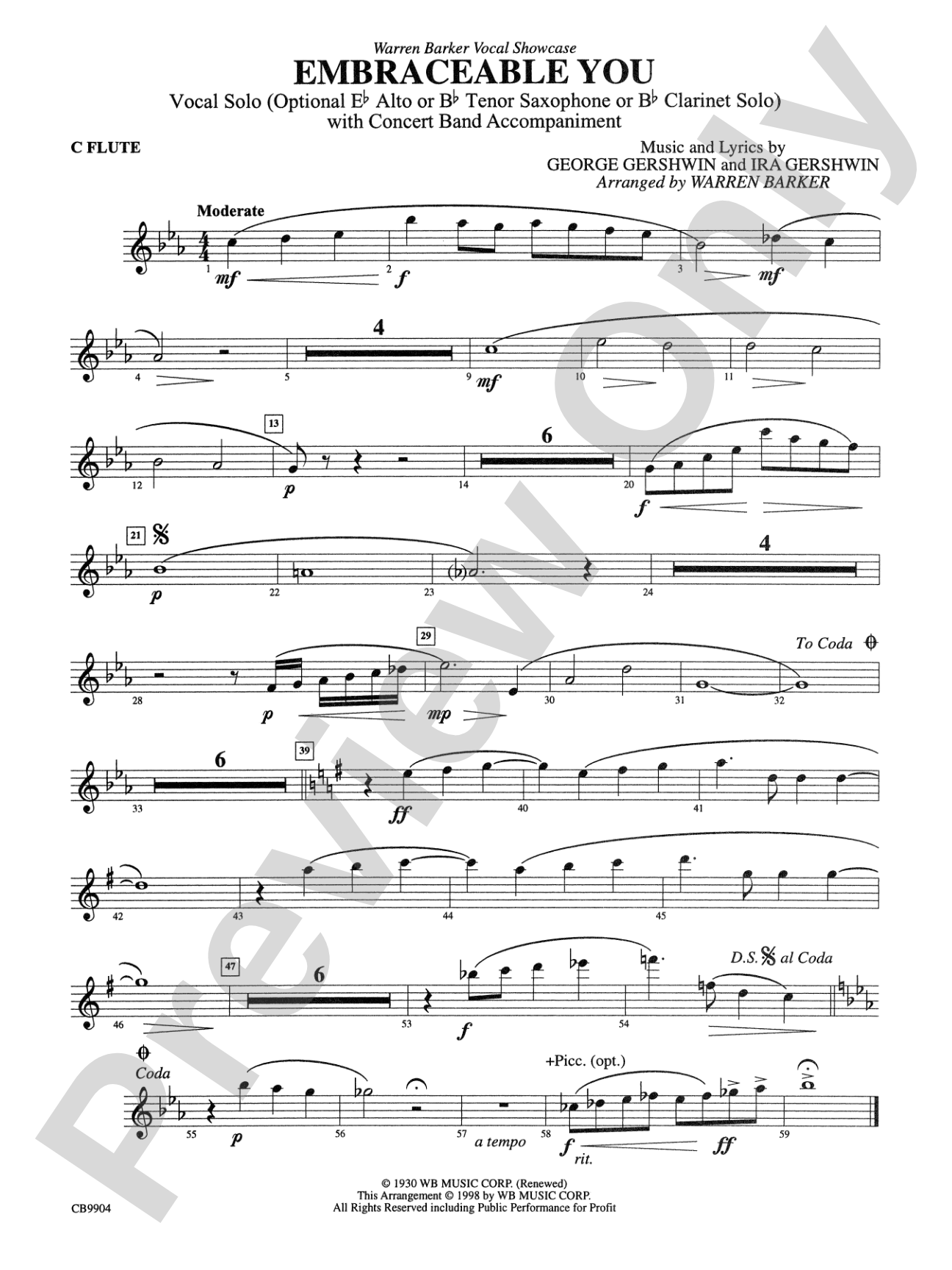 Embraceable You: Flute