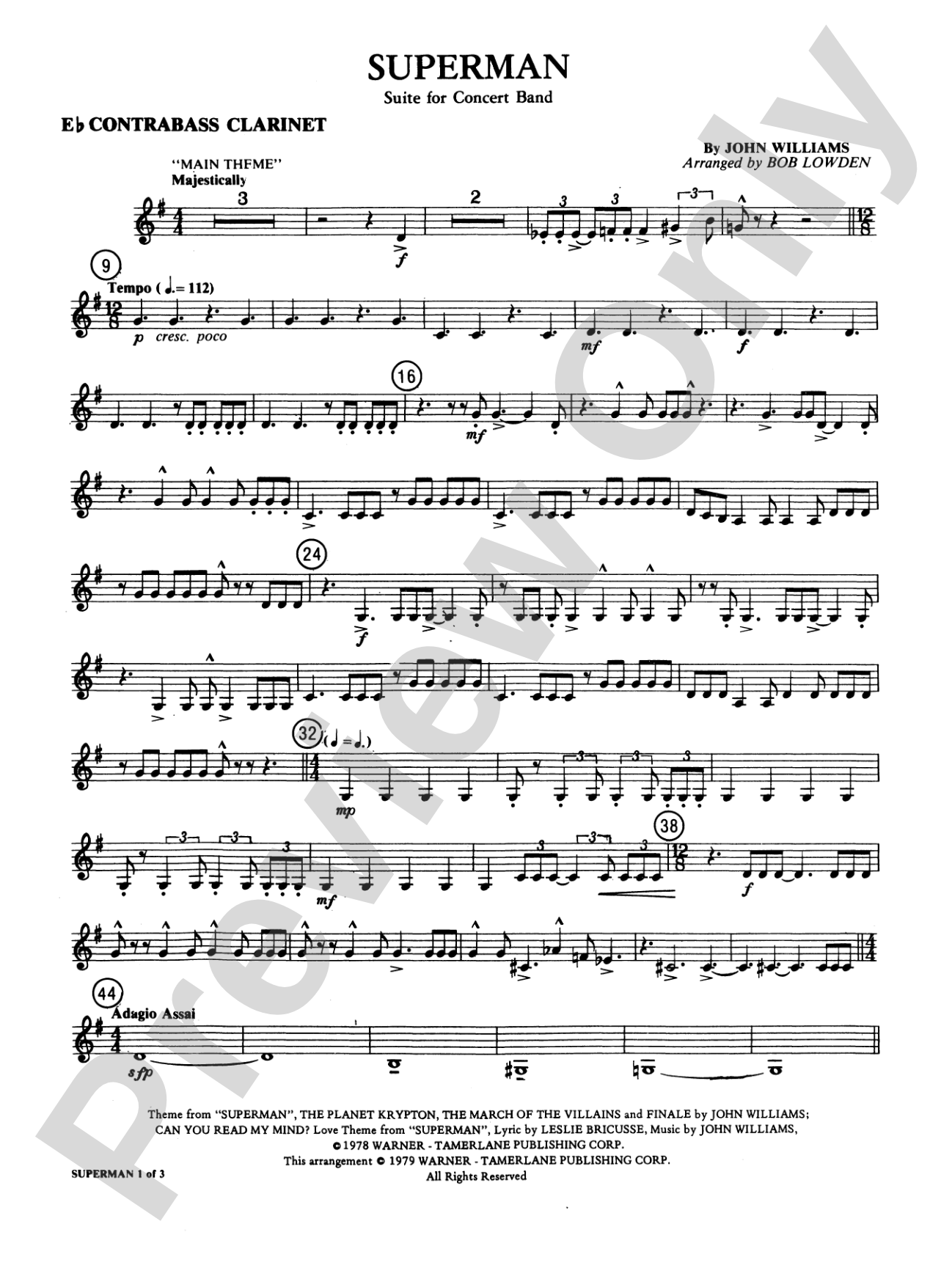 Superman: E-flat Contrabass Clarinet