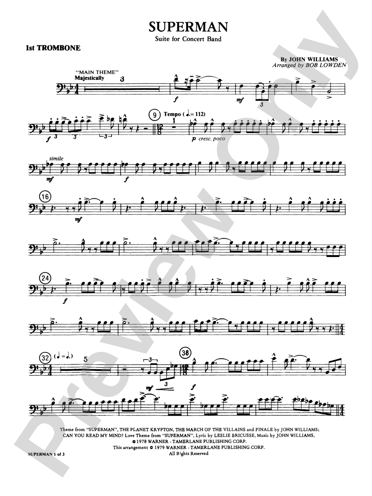 Superman: 1st Trombone
