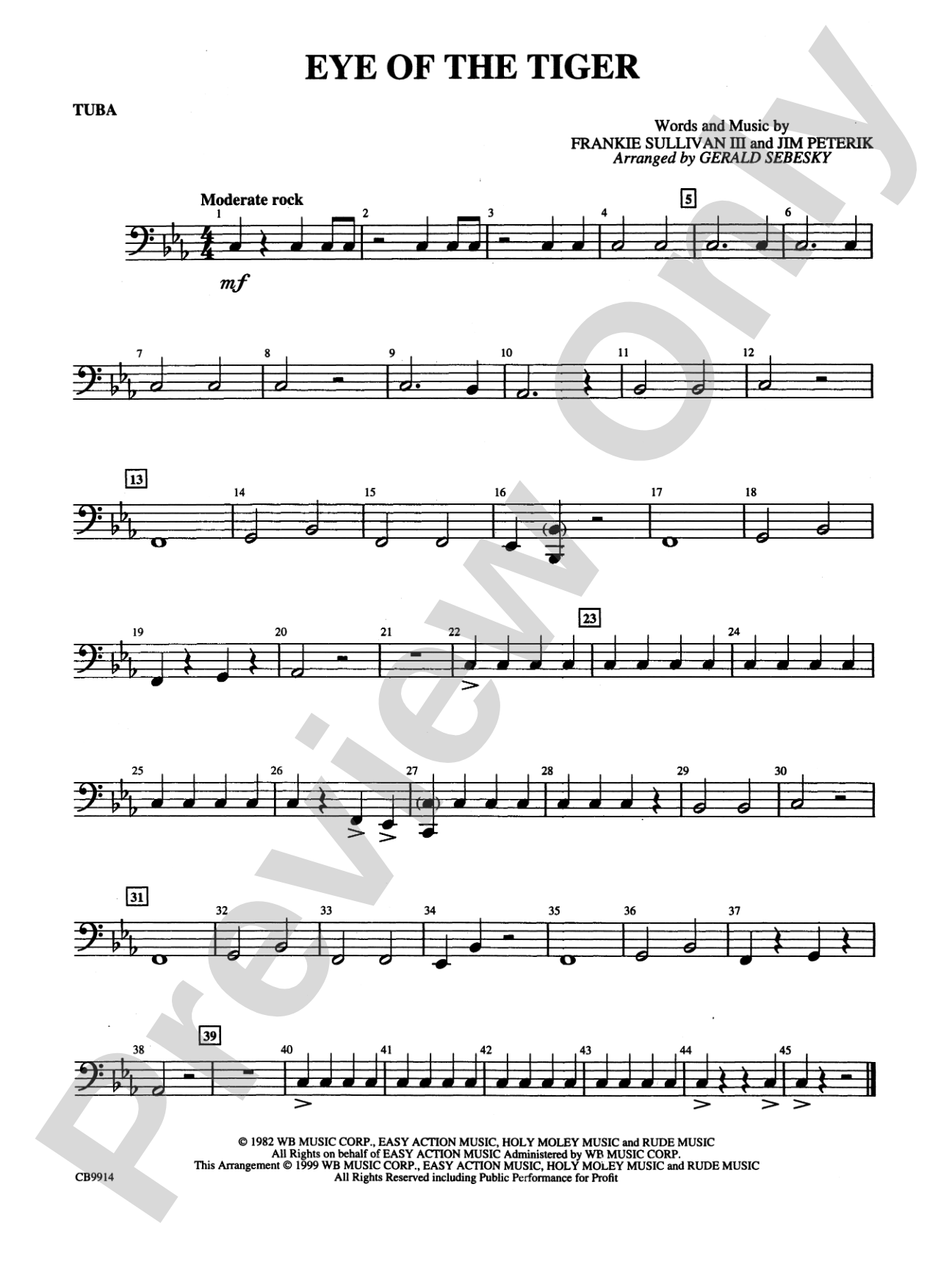 Eye of the Tiger: Tuba