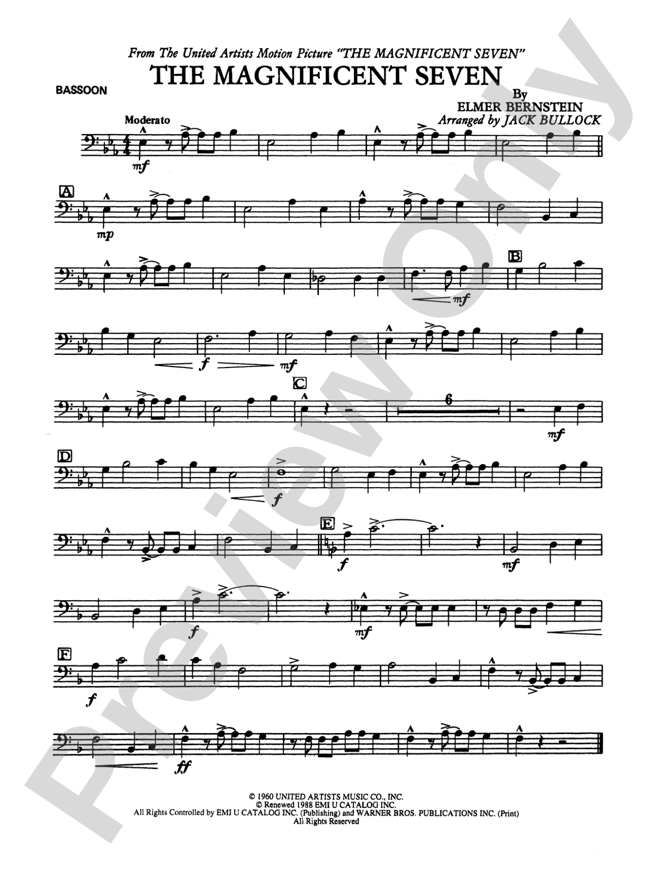 The Magnificent Seven: Bassoon