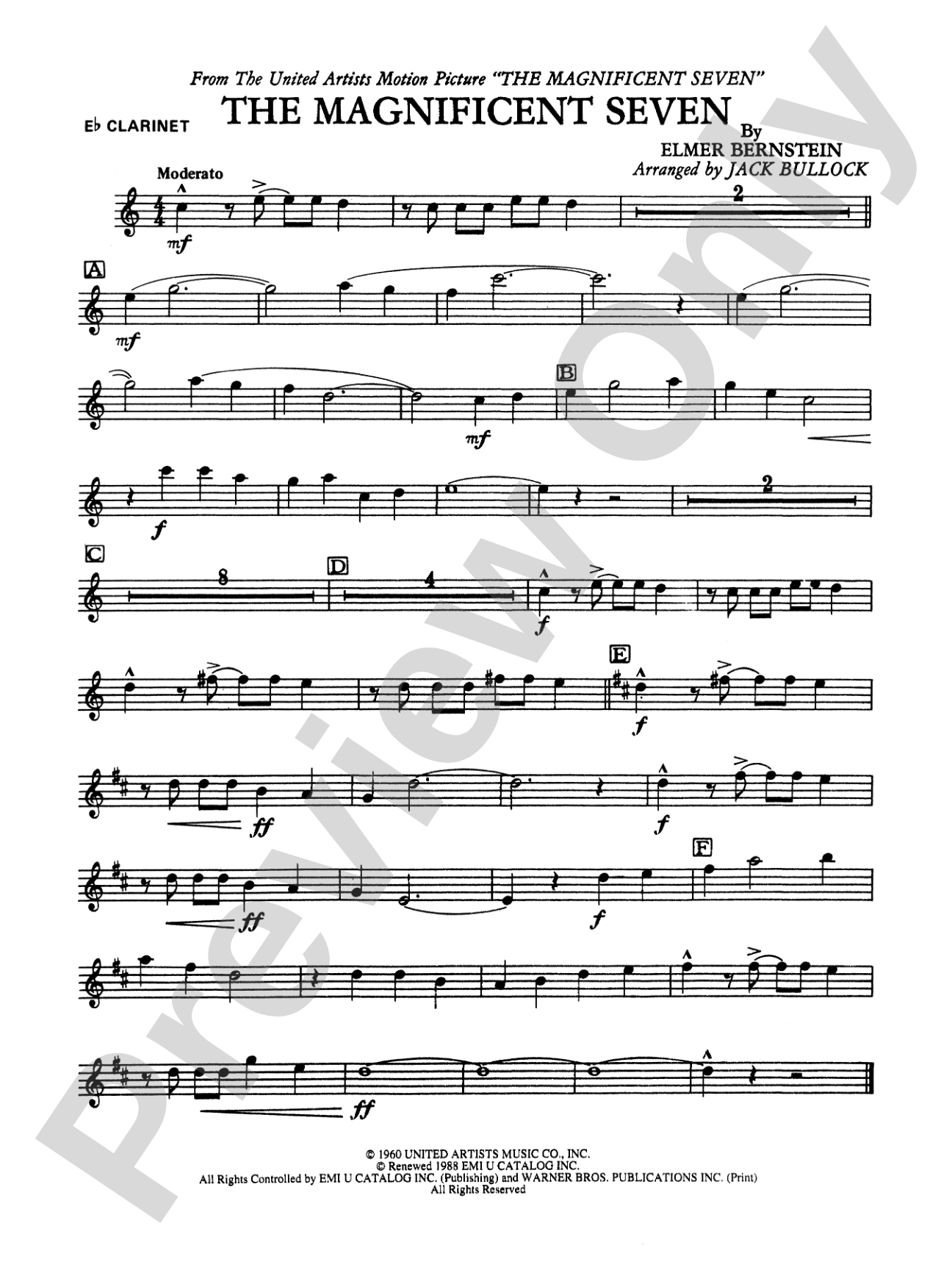 The Magnificent Seven: E-flat Soprano Clarinet