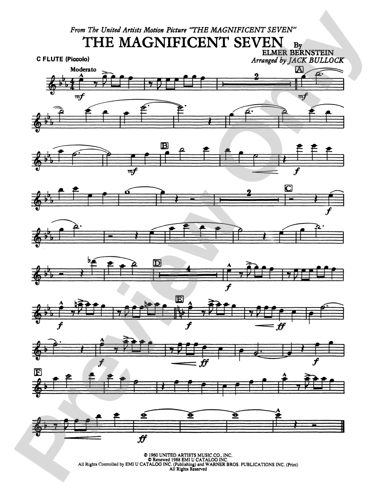 The Magnificent Seven: Flute
