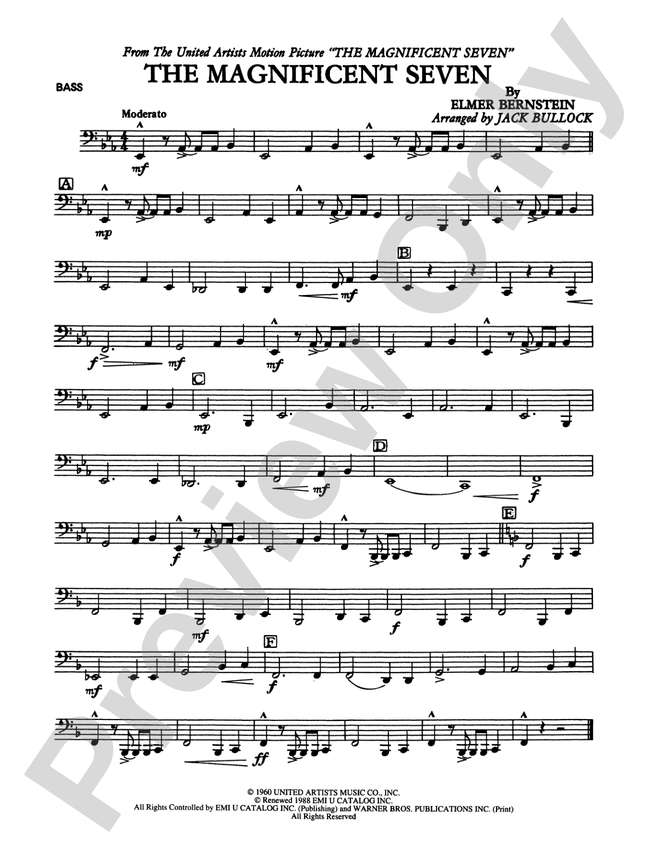 The Magnificent Seven: String Bass