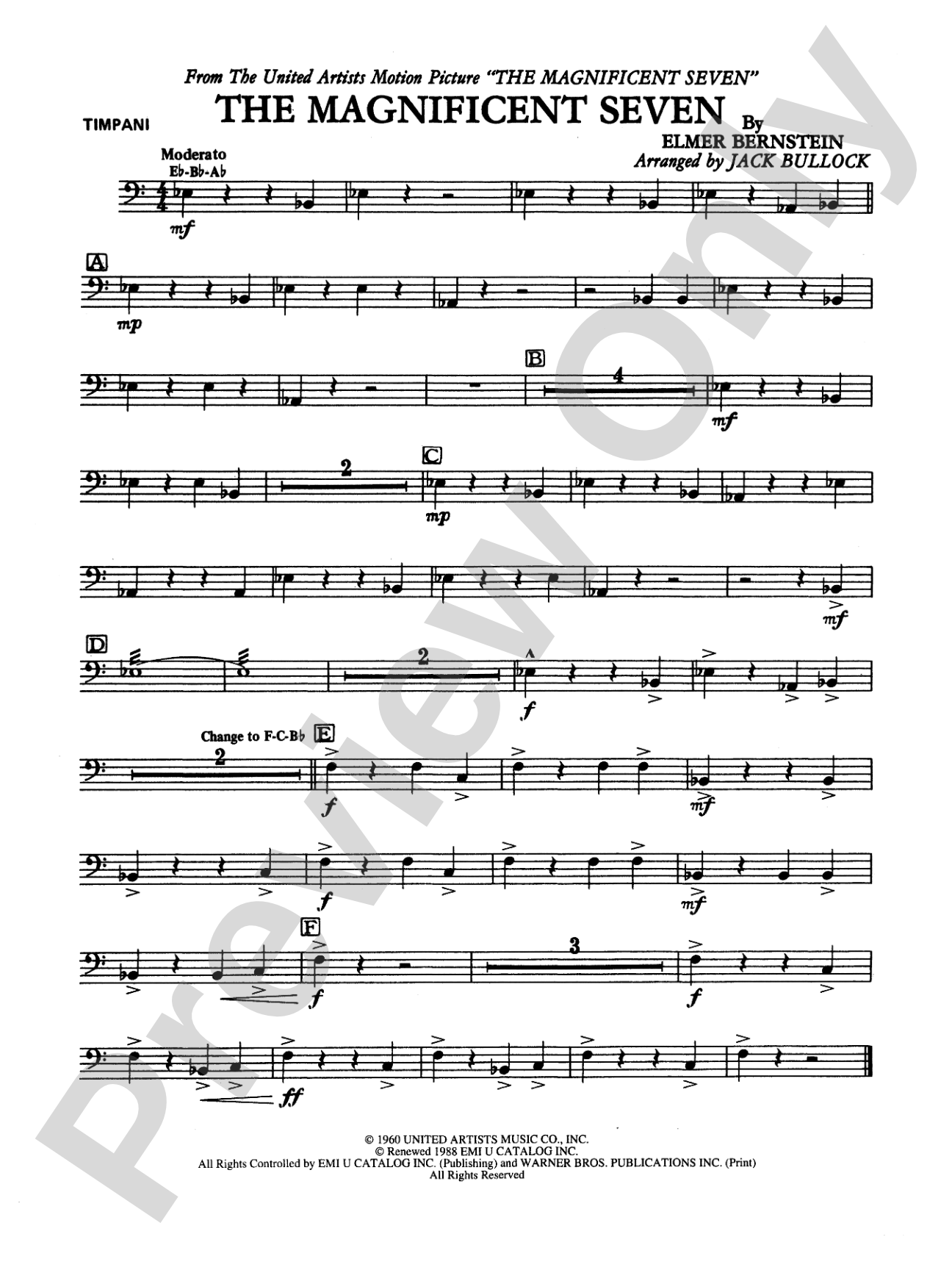 The Magnificent Seven: Timpani