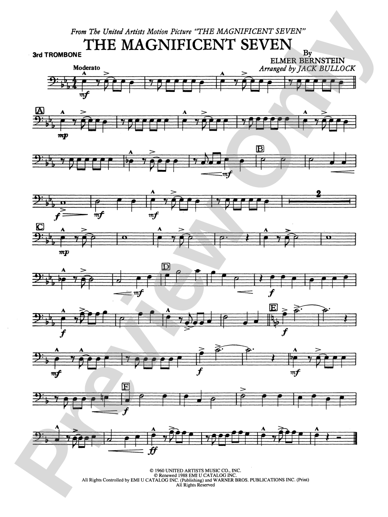 The Magnificent Seven: 3rd Trombone