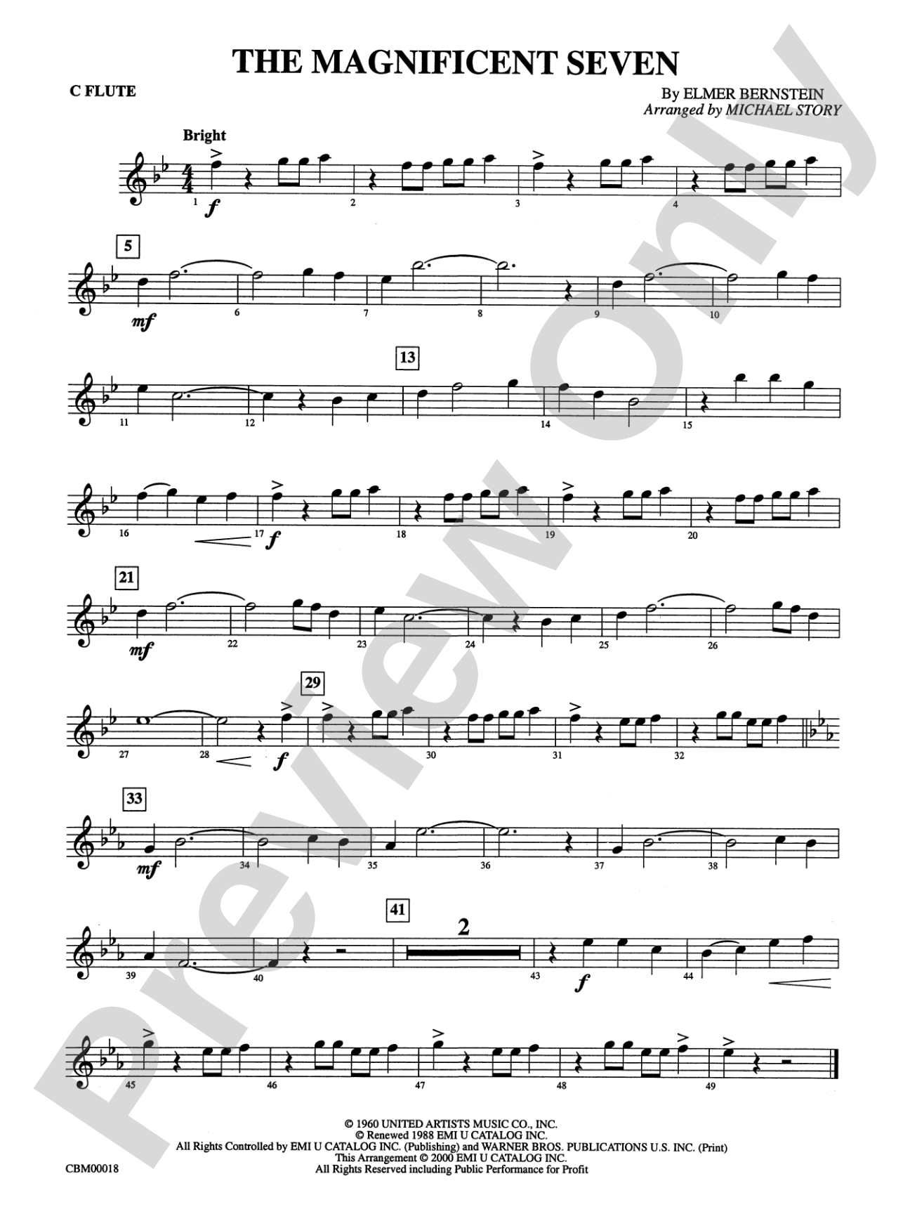 The Magnificent Seven: Flute