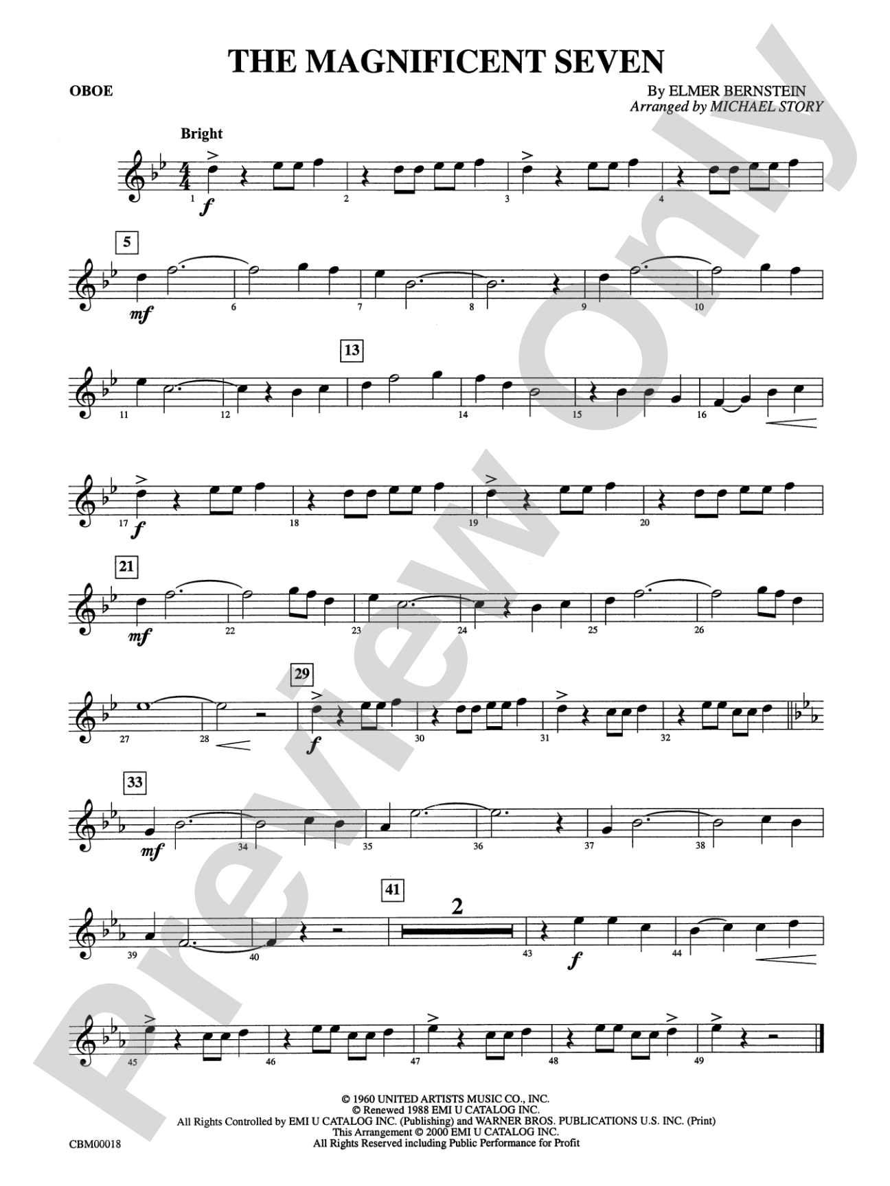 The Magnificent Seven: Oboe
