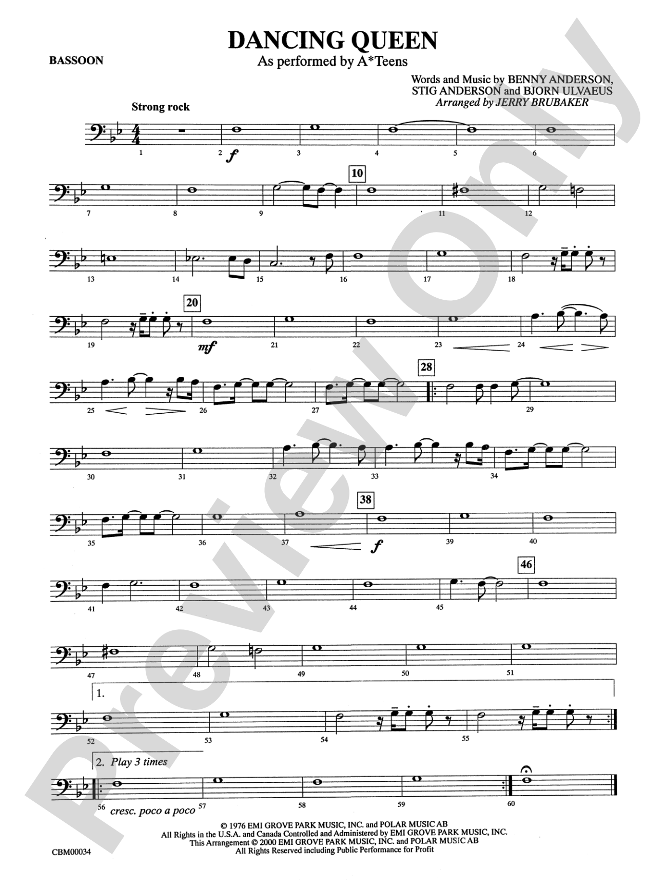 Dancing Queen: Bassoon