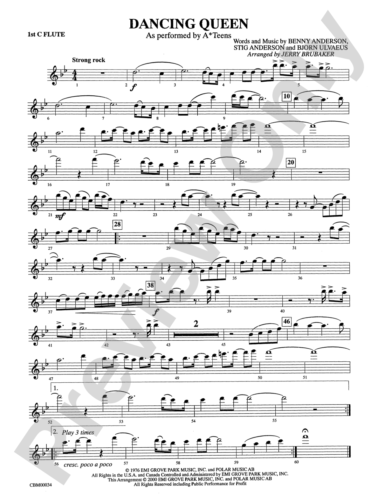 Dancing Queen: Flute