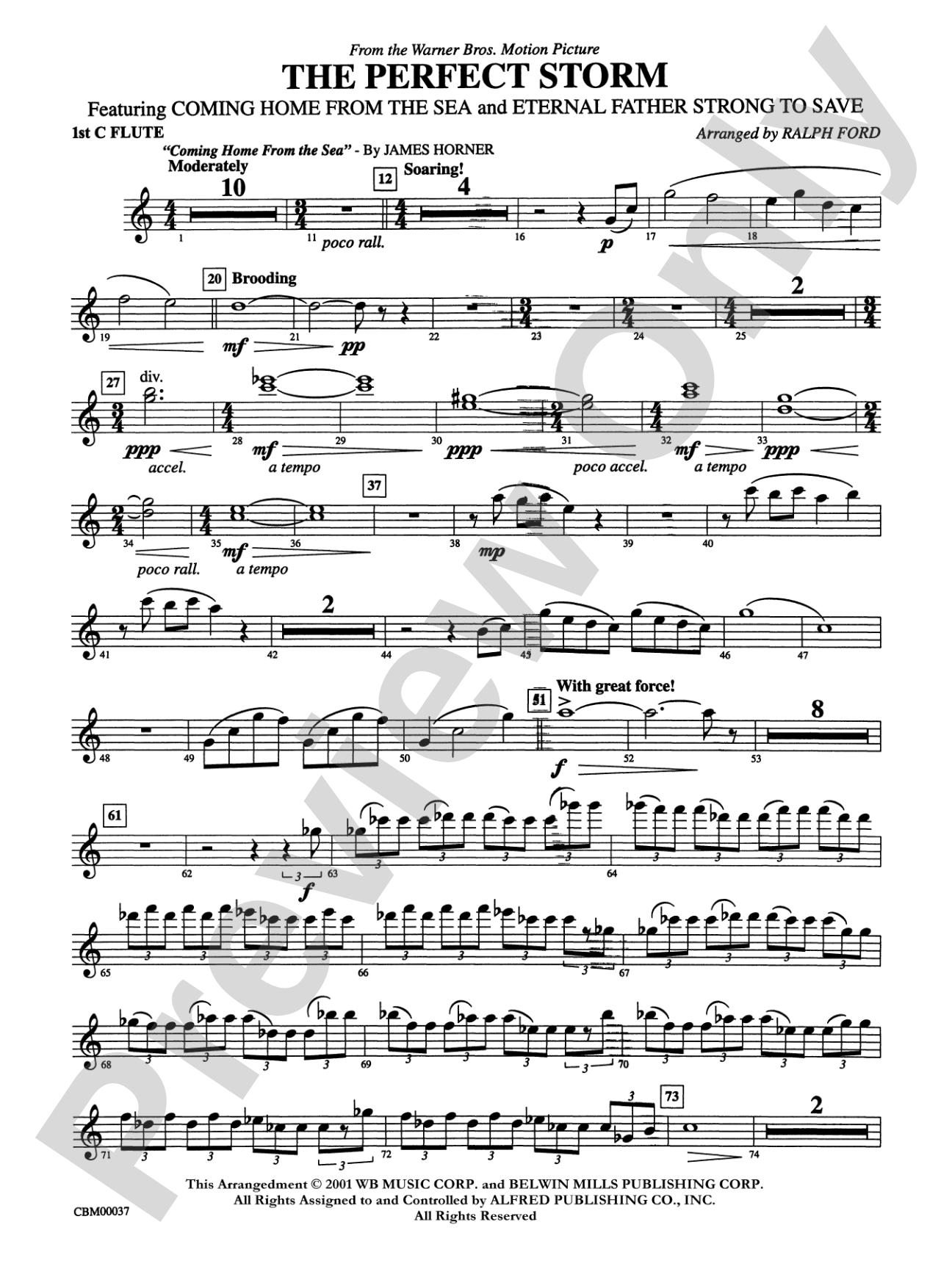 The Perfect Storm (from the Warner Bros. Motion Picture): Flute