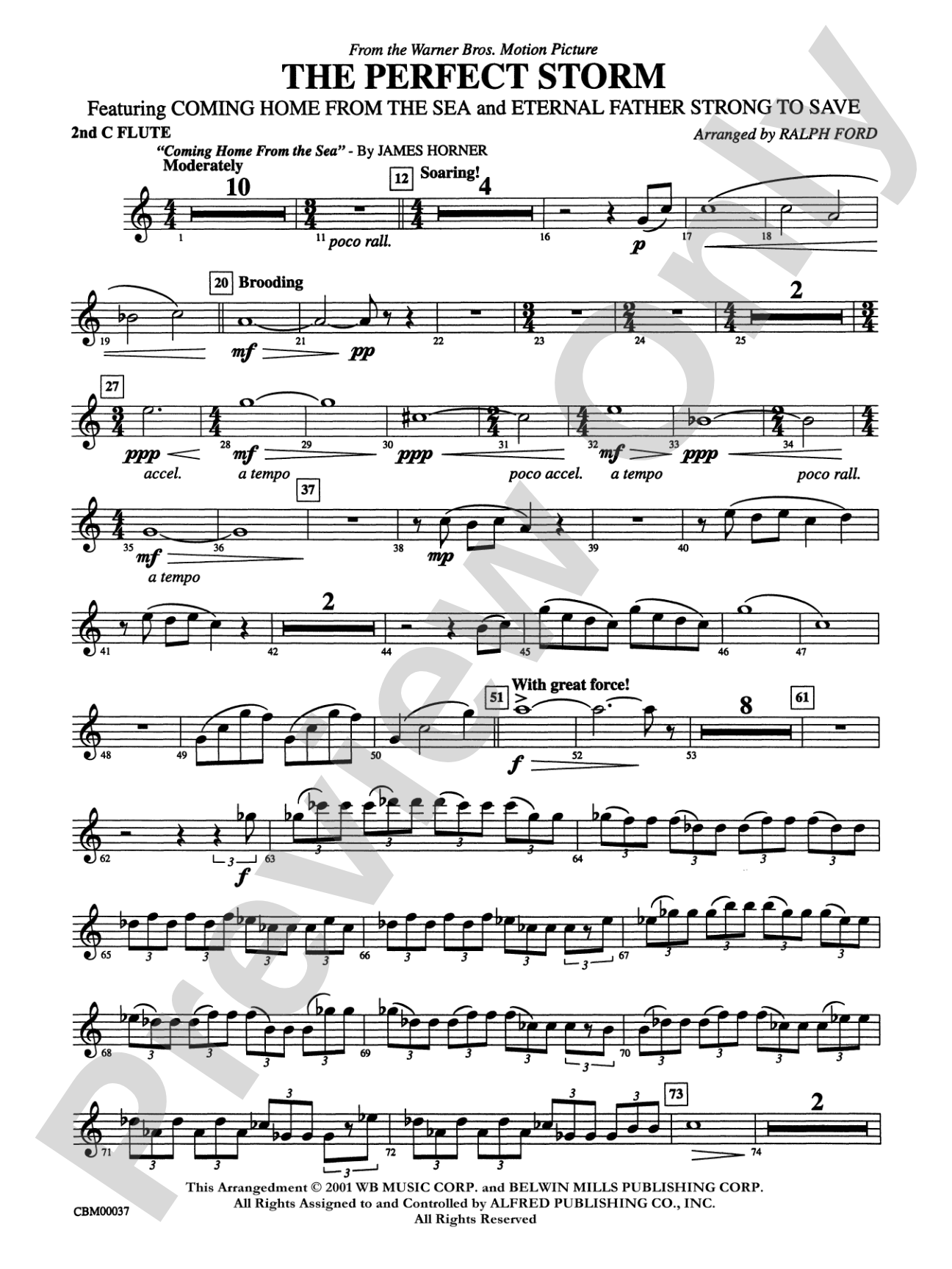 The Perfect Storm (from the Warner Bros. Motion Picture): 2nd Flute
