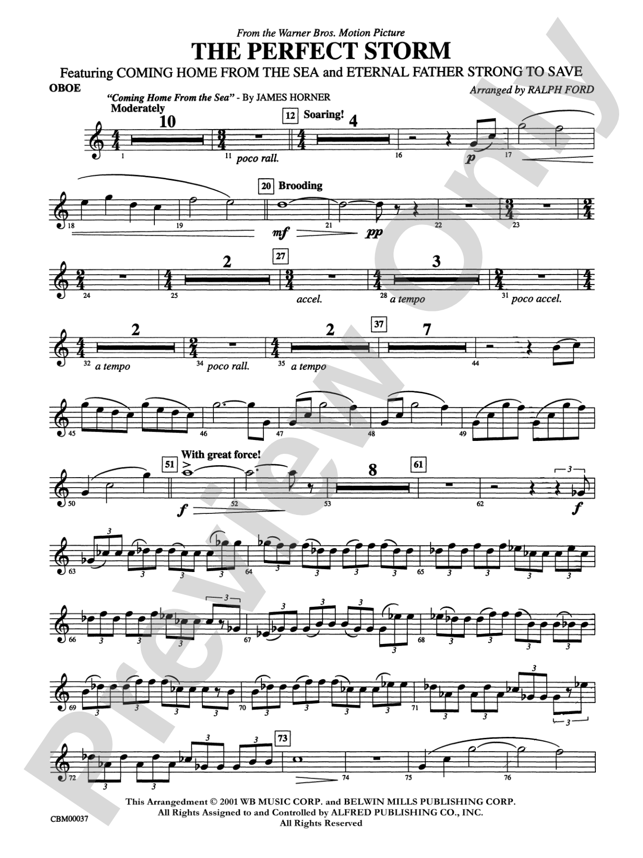 The Perfect Storm (from the Warner Bros. Motion Picture): Oboe