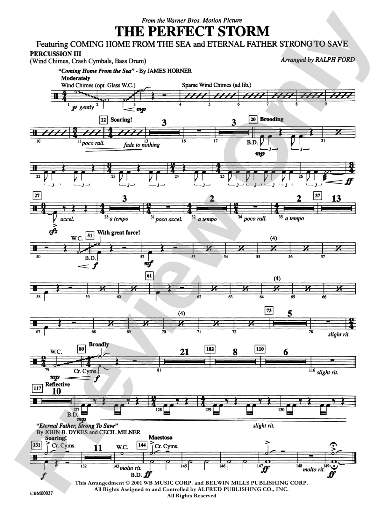 The Perfect Storm (from the Warner Bros. Motion Picture): 3rd Percussion