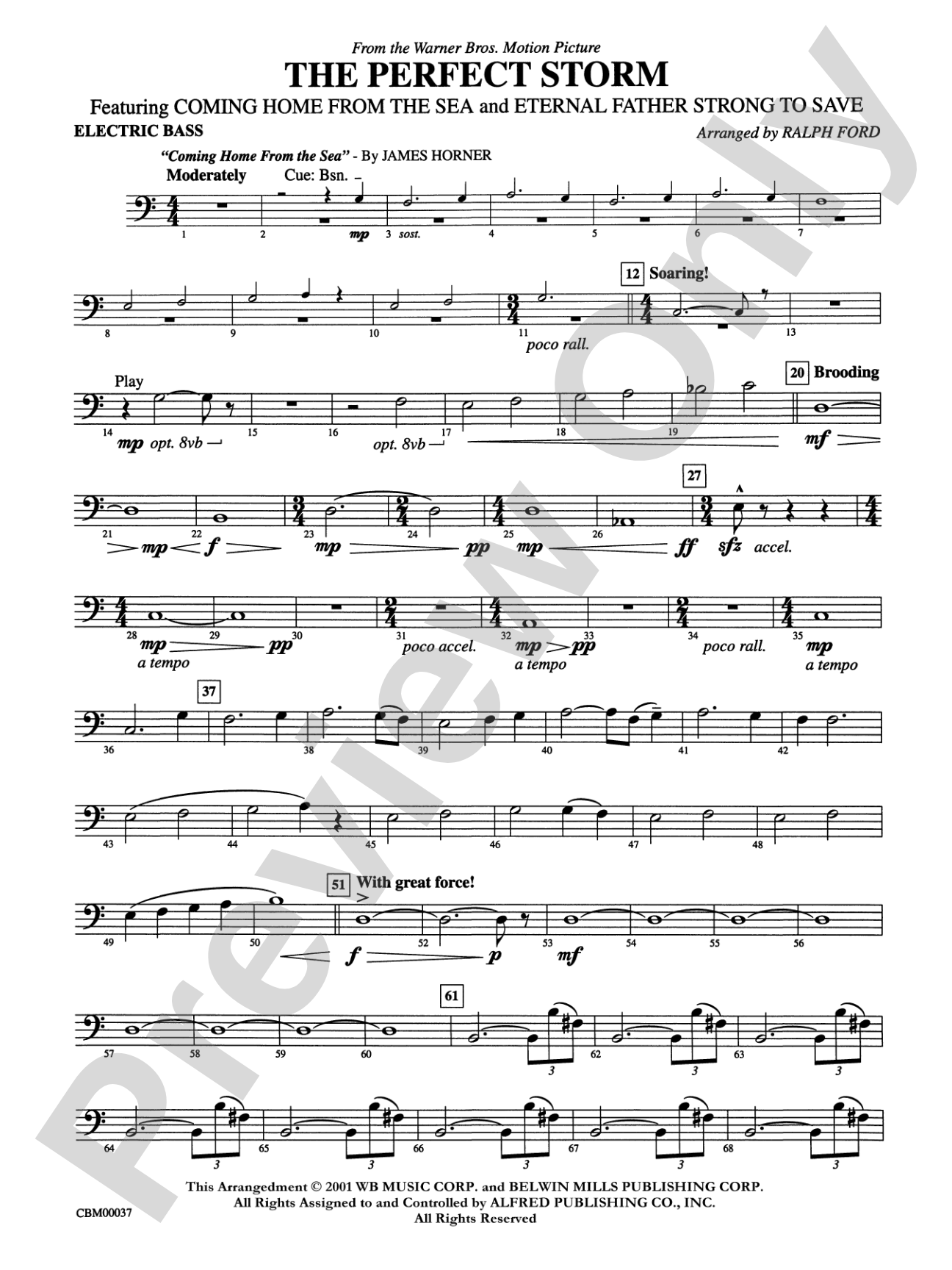 The Perfect Storm (from the Warner Bros. Motion Picture): String Bass