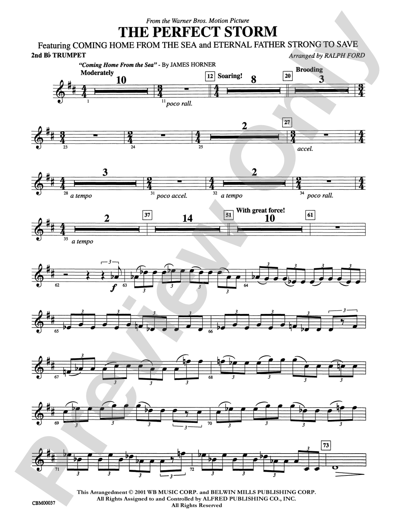 The Perfect Storm (from the Warner Bros. Motion Picture): 2nd B-flat Trumpet