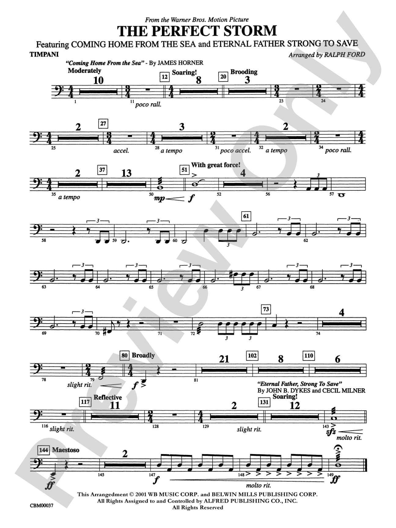 The Perfect Storm (from the Warner Bros. Motion Picture): Timpani