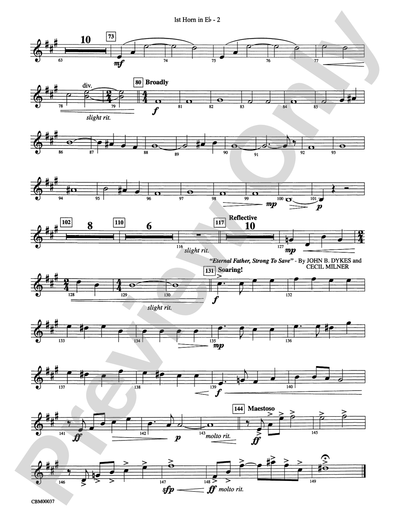 The Perfect Storm (from the Warner Bros. Motion Picture): (wp) 1st Horn in E-flat
