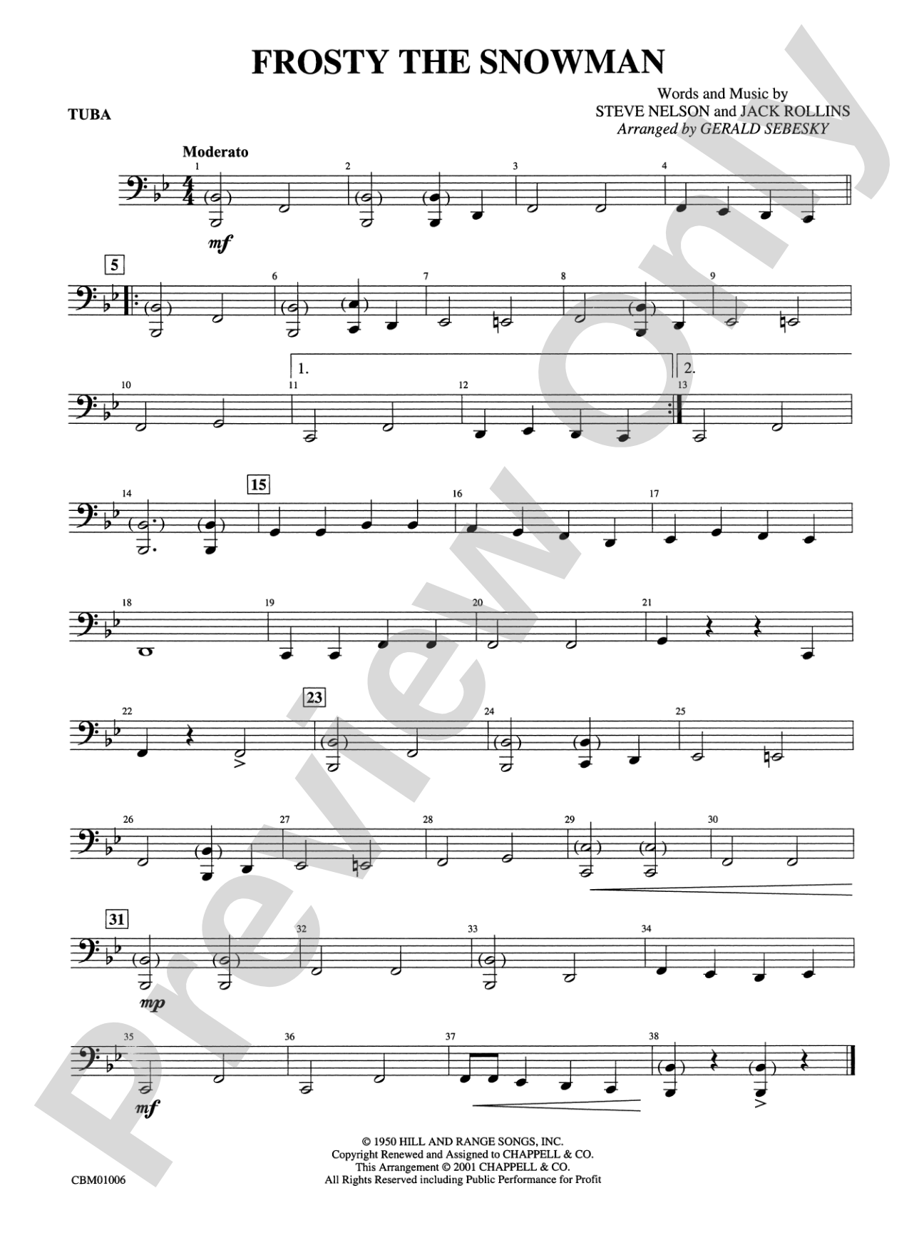 Frosty the Snowman: Tuba