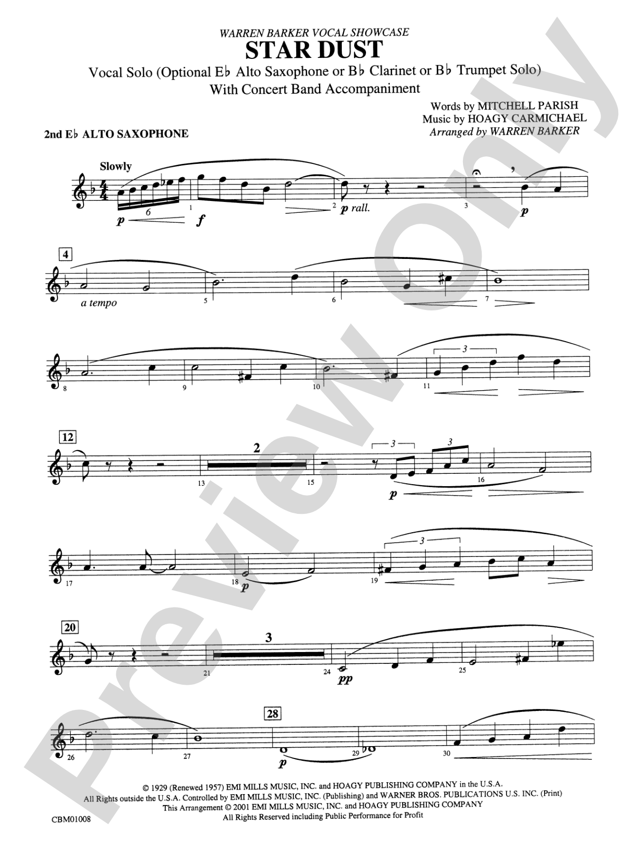 Star Dust: 2nd E-flat Alto Saxophone