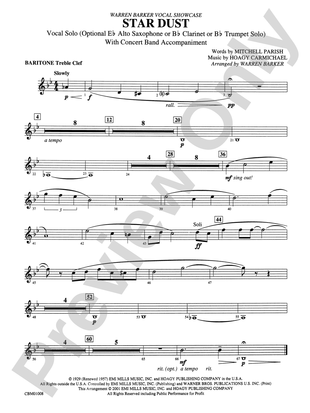 Star Dust: Baritone T.C.