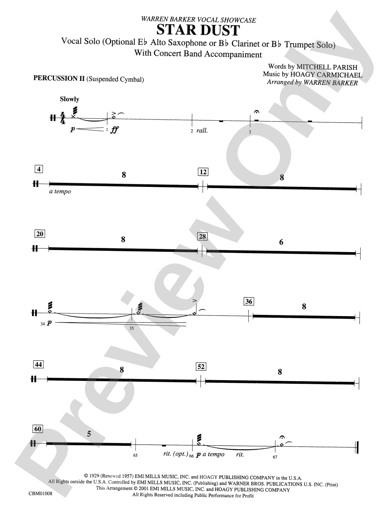 Star Dust: 2nd Percussion