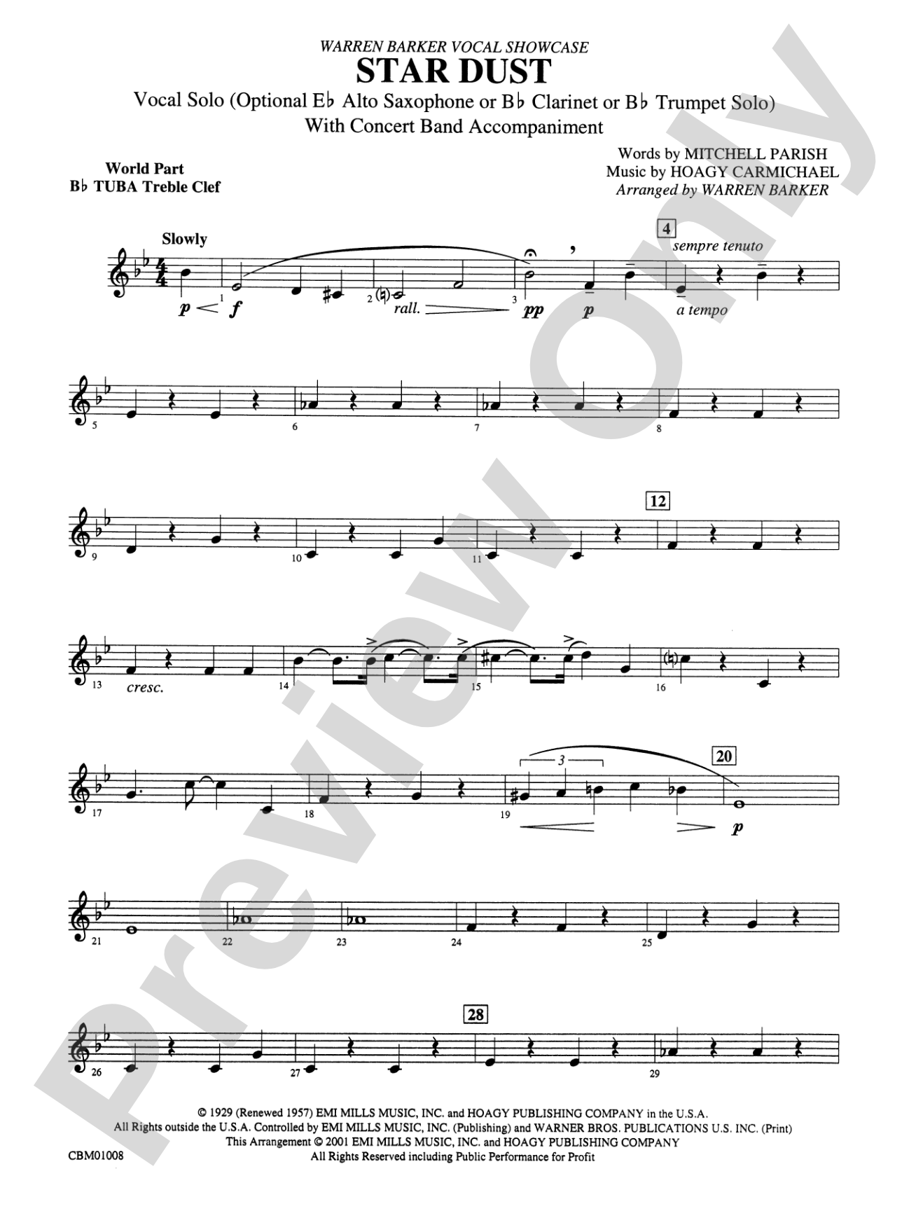 Star Dust: WP B-flat Tuba T.C.
