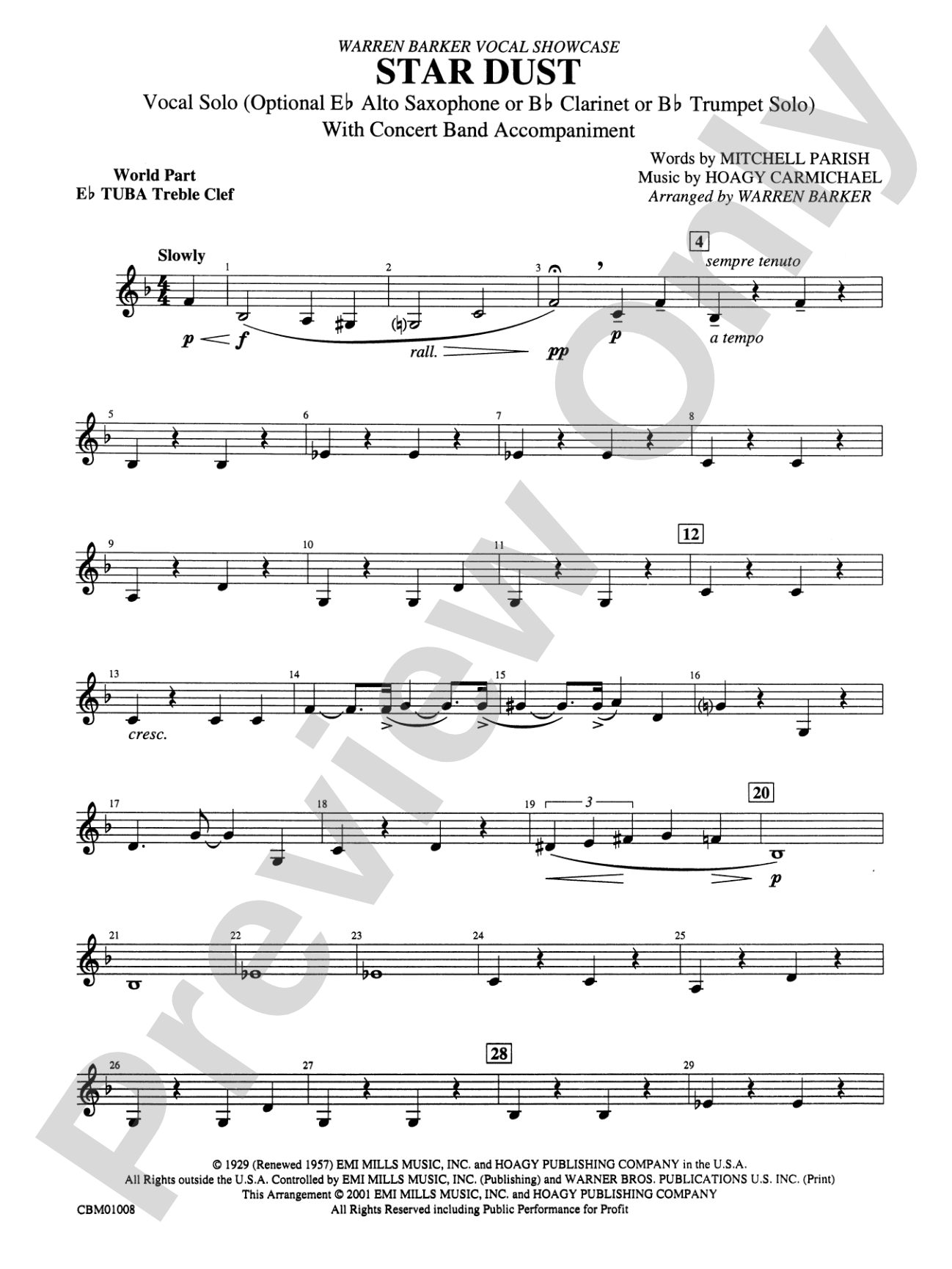 Star Dust: WP E-flat Tuba T.C.