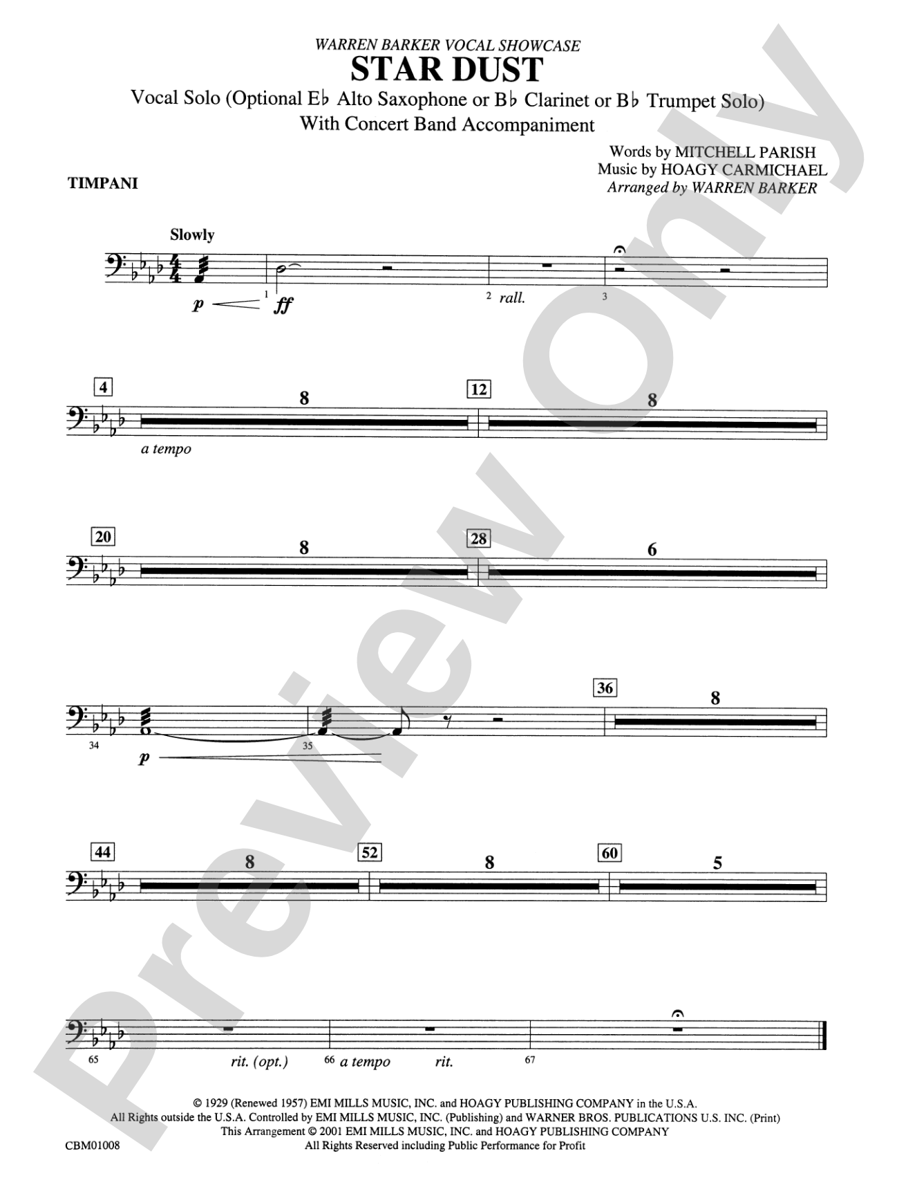 Star Dust: Timpani